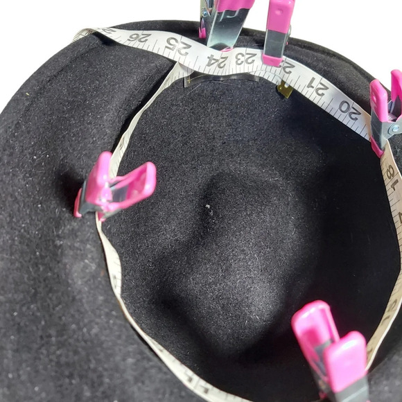 Vintage Muhlbauer Black Wool Felt Hat‎ with Velvet headband and rope details main image 13